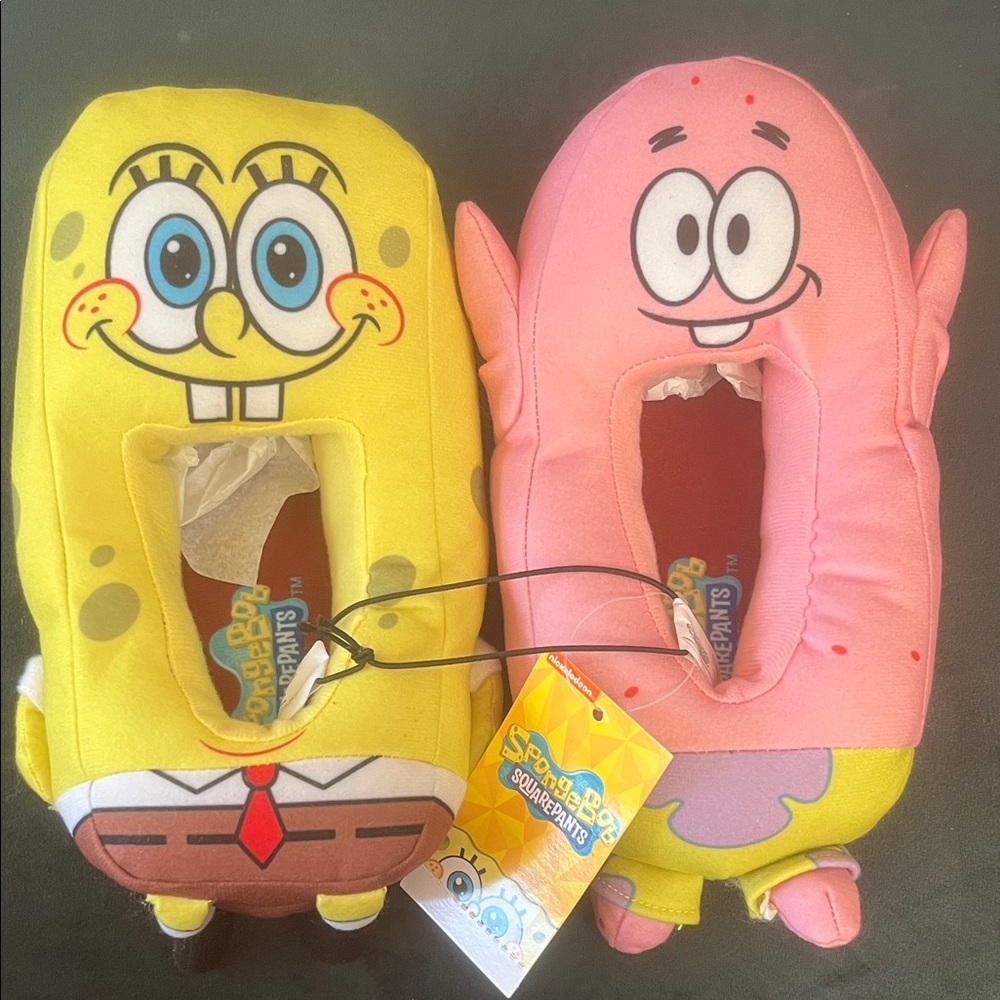 NWT Nickelodeon SpongeBob SquarePants and Patrick Slippers Kids